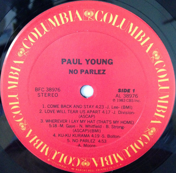 Paul Young ‎– No Parlez