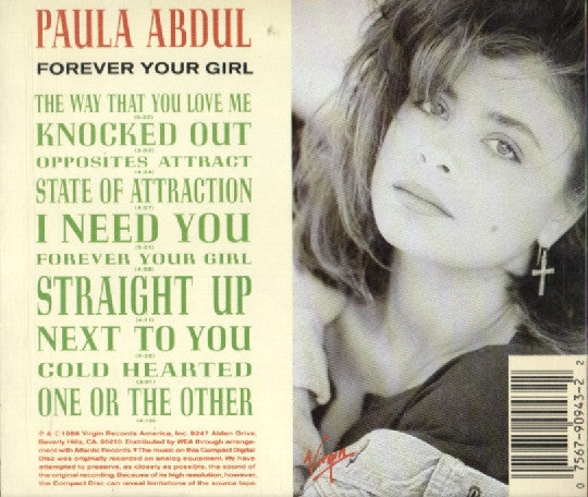 Paula Abdul ‎– Forever Your Girl