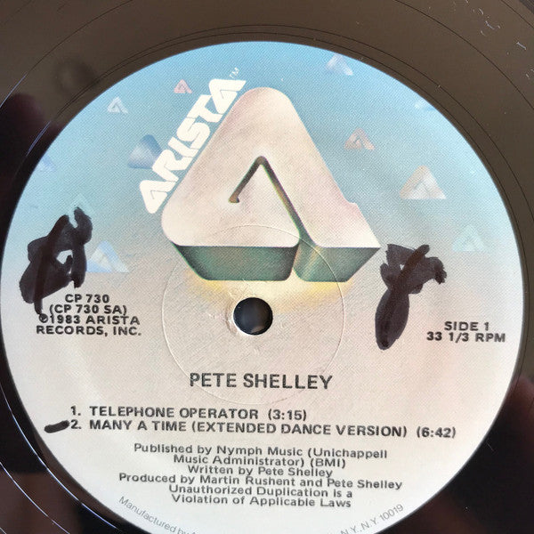 Pete Shelley ‎– Telephone Operator
