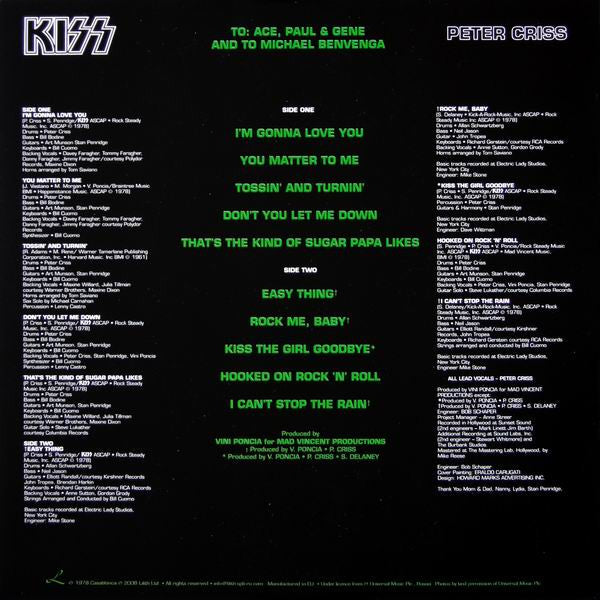 Kiss, Peter Criss ‎– Peter Criss