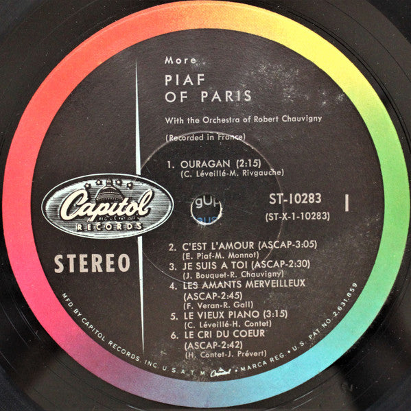 Edith Piaf ‎– More Piaf Of Paris