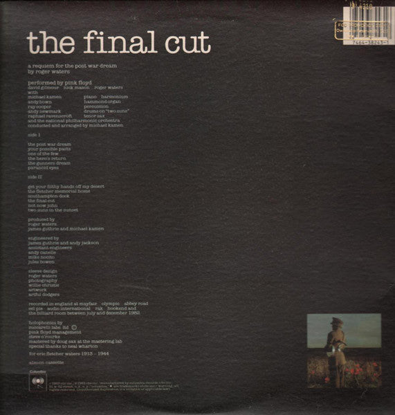 Pink Floyd ‎– The Final Cut
