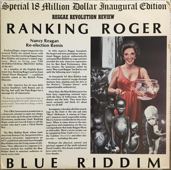 Blue Riddim And Ranking Roger And Papa Kojie ‎– Nancy Reagan Re-Election Remix