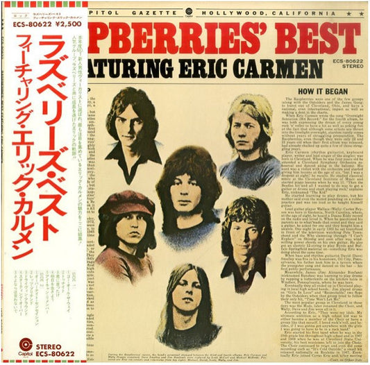 Raspberries Featuring Eric Carmen ‎– Raspberries' Best - Featuring Eric Carmen
