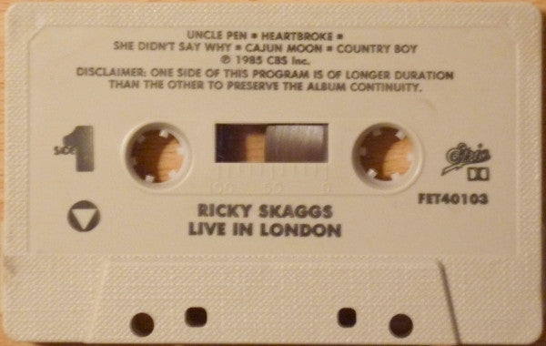 Ricky Skaggs ‎– Live In London