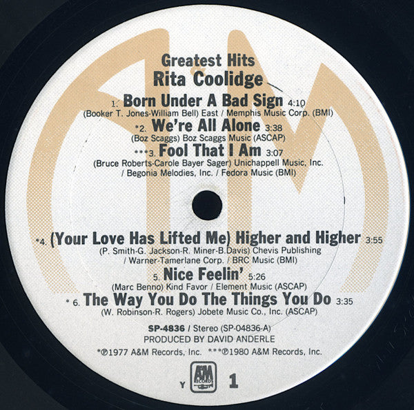 Rita Coolidge ‎– Greatest Hits