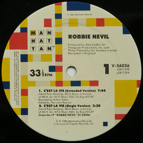Robbie Nevil ‎– C'est La Vie