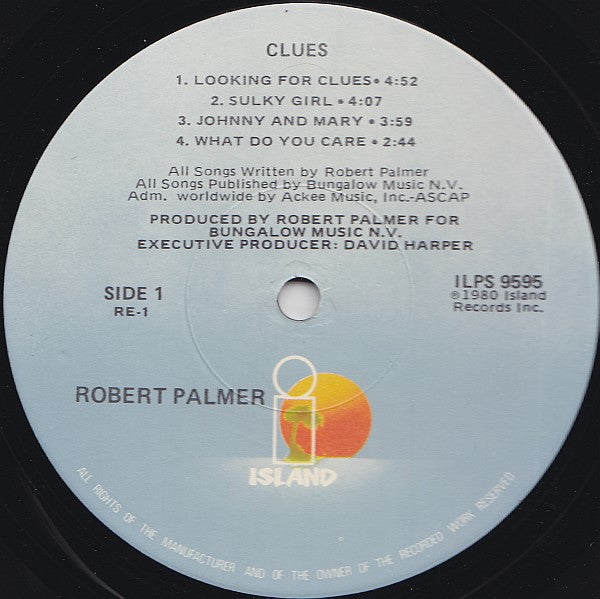 Robert Palmer ‎– Clues