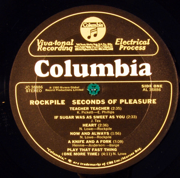 Rockpile ‎– Seconds Of Pleasure