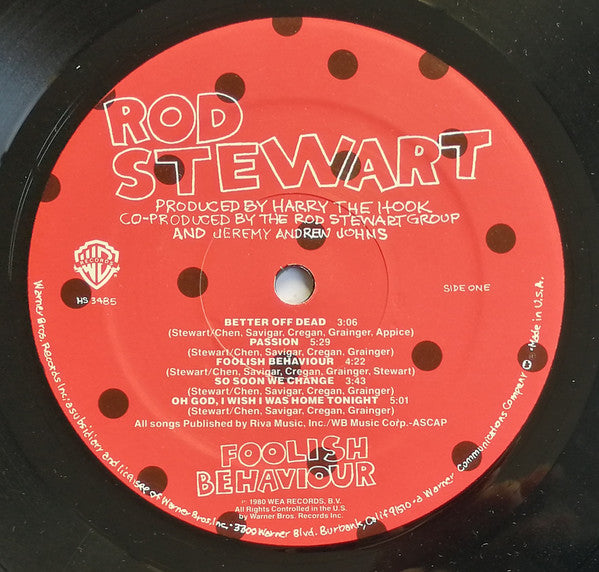 Rod Stewart ‎– Foolish Behaviour