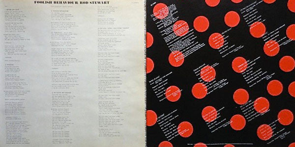 Rod Stewart ‎– Foolish Behaviour