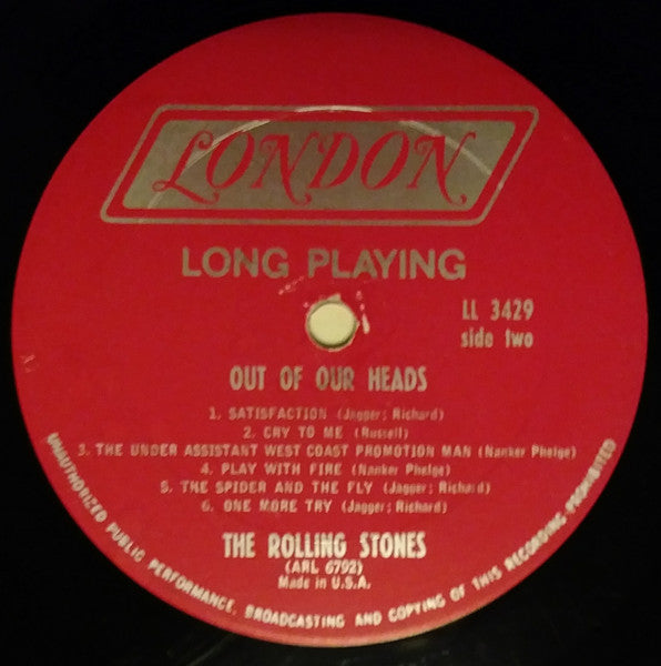 The Rolling Stones ‎– Out Of Our Heads