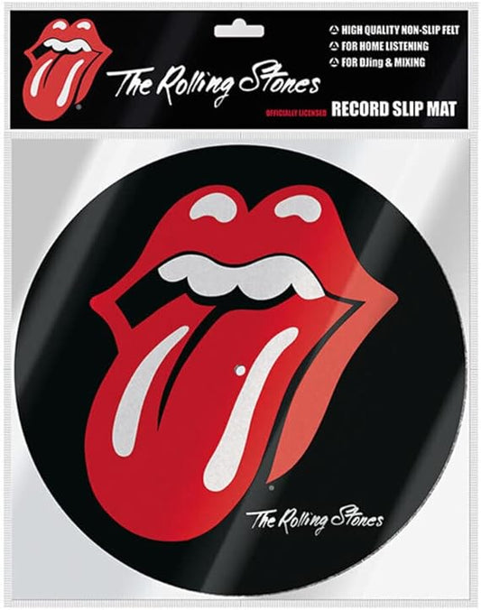 The Rolling Stones Logo Record Slip Mat Black