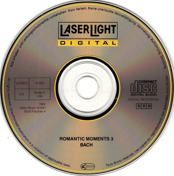 Various ‎– Romantic Moments 3: Bach