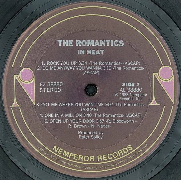 The Romantics ‎– In Heat