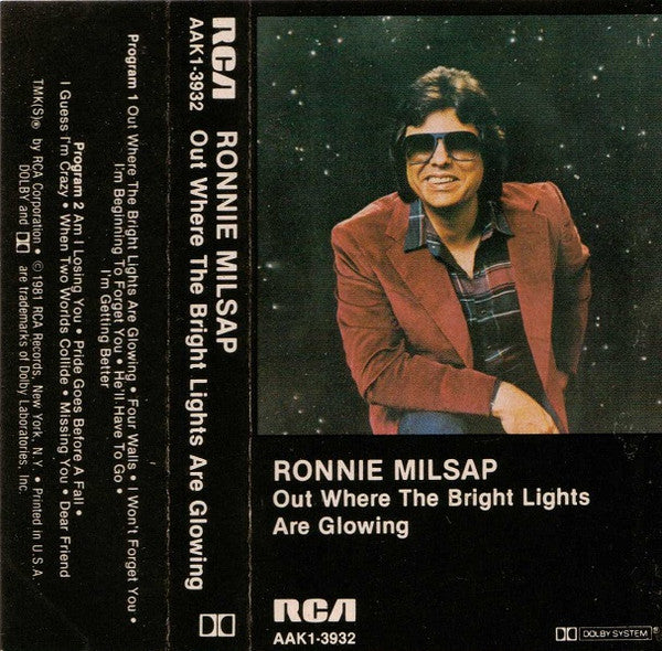 Ronnie Milsap ‎– Out Where The Bright Lights Are Glowing