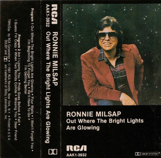 Ronnie Milsap ‎– Out Where The Bright Lights Are Glowing