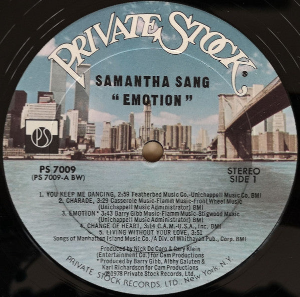 Samantha Sang ‎– Emotion