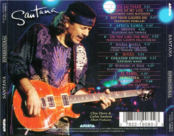 Santana ‎– Supernatural