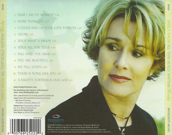 Sheila Walsh ‎– All That Really Matters