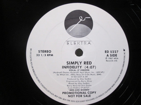 Simply Red ‎– Infidelity