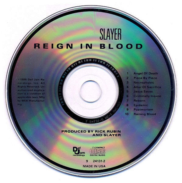 Slayer ‎– Reign In Blood