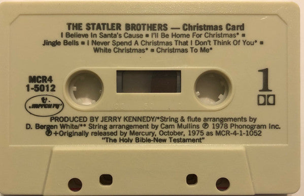 The Statler Brothers ‎– The Statler Brothers Christmas Card
