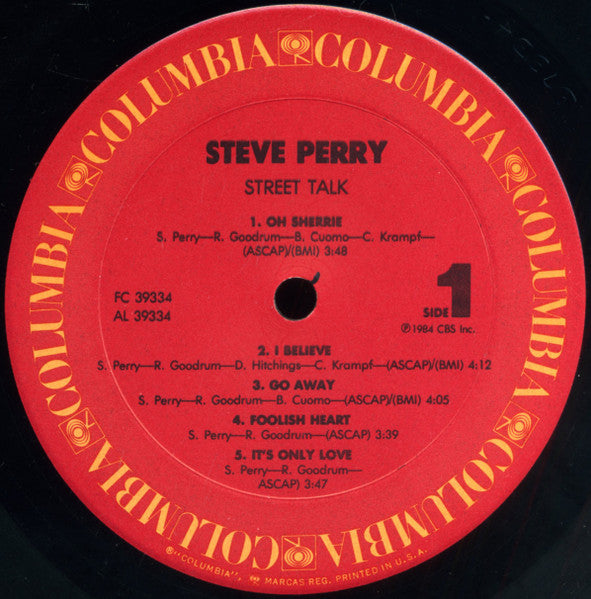Steve Perry ‎– Street Talk