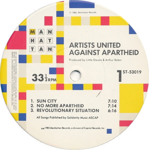 Artists United Against Apartheid ‎– Sun City