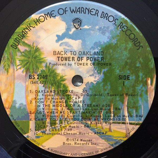 Tower Of Power ‎– Back To Oakland