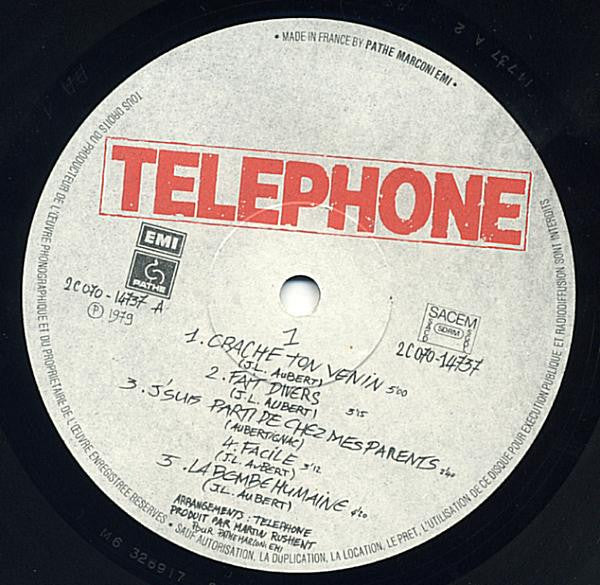 Telephone ‎– Crache Ton Venin
