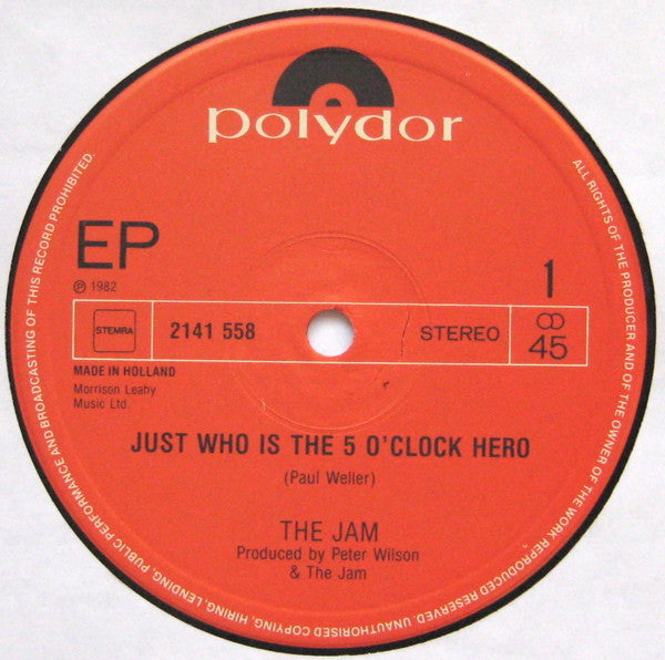 The Jam ‎– Just Who Is The 5 O'Clock Hero / War / The Great Depression