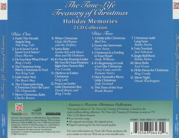 Various ‎– The Time-Life Treasury Of Christmas Holiday Memories