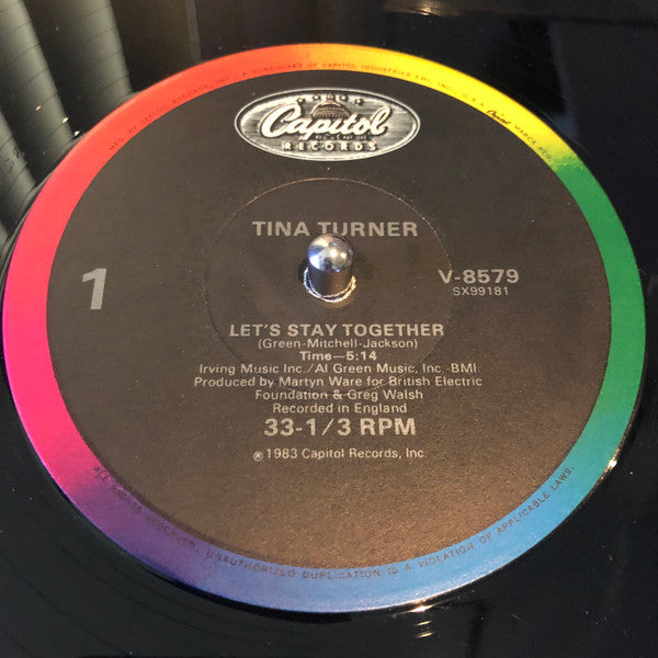 Tina Turner ‎– Let's Stay Together / I Wrote A Letter