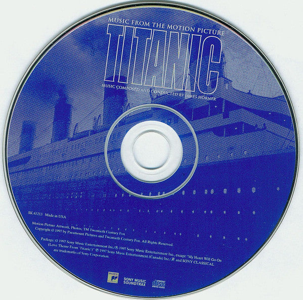 James Horner ‎– Titanic (Music From The Motion Picture)