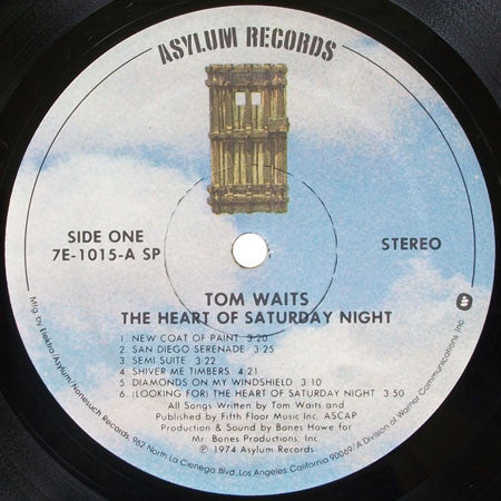 Tom Waits ‎– The Heart Of Saturday Night