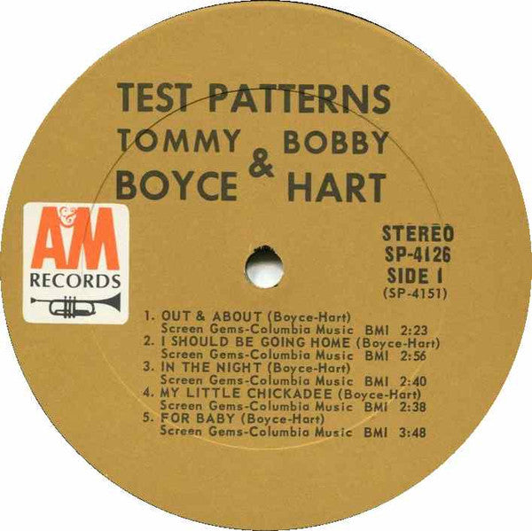 Tommy Boyce & Bobby Hart ‎– Test Patterns
