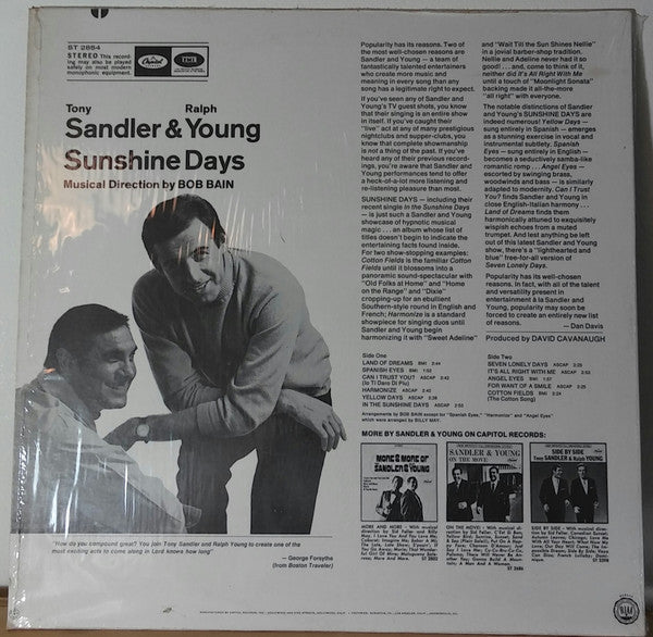 Tony Sandler & Ralph Young ‎– Sunshine Days