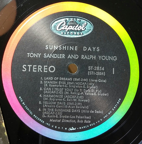 Tony Sandler & Ralph Young ‎– Sunshine Days