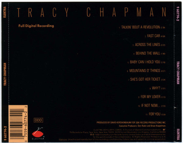 Tracy Chapman ‎– Tracy Chapman