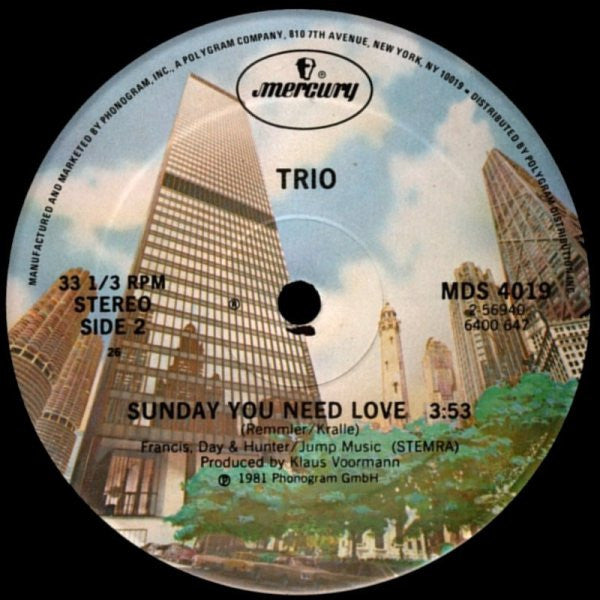 Trio ‎– Da Da Da I Don't Love You You Don't Love Me Aha Aha Aha