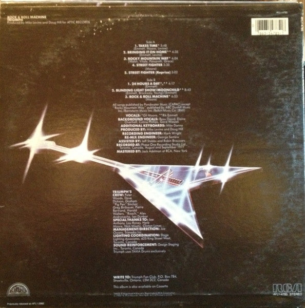 Triumph ‎– Rock & Roll Machine