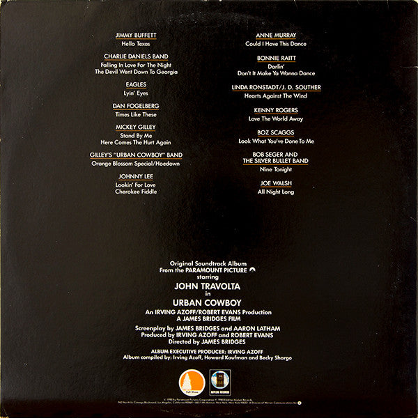 Various ‎– Urban Cowboy (Original Motion Picture Soundtrack)