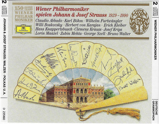 Wiener Philharmoniker / Johann & Josef Strauss ‎– Wiener Philharmoniker Spielen Johann & Josef Strauss 1929-1990