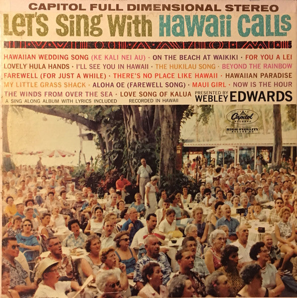 Al Kealoha Perry, Webley Edwards ‎– Let's Sing With Hawaii Calls