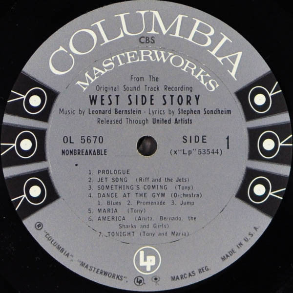Leonard Bernstein ‎– West Side Story (The Original Sound Track Recording)