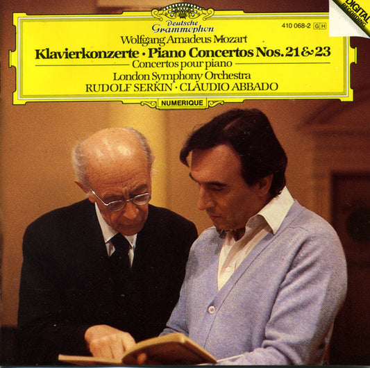 Wolfgang Amadeus Mozart – London Symphony Orchestra - Rudolf Serkin - Claudio Abbado ‎– Klavierkonzerte · Piano Concertos Nos. 21 & 23