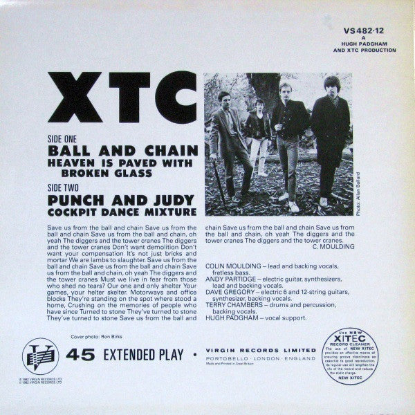 XTC ‎– Ball And Chain
