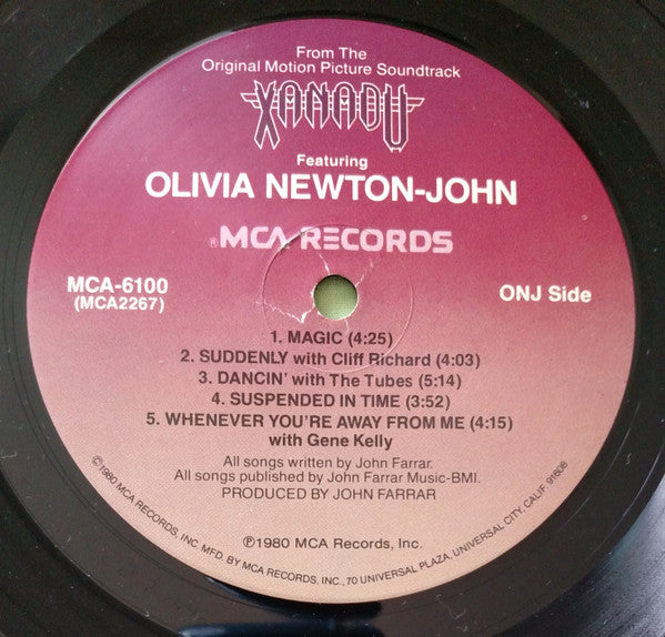 Olivia Newton-John / Electric Light Orchestra ‎– Xanadu (From The Original Motion Picture Soundtrack)