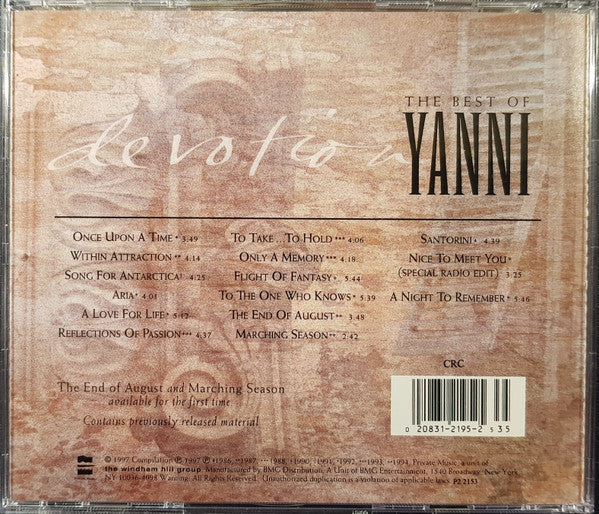 Yanni ‎– Devotion. The Best of Yanni